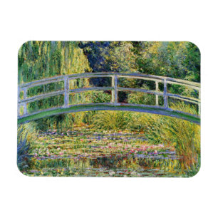 Monet Japanese Bridge with Water Lilies Magnet