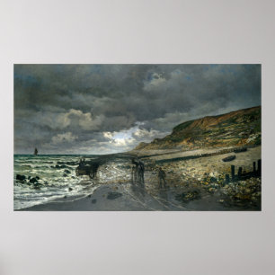 Monet - La Pointe De La Heve At Low Tide Poster