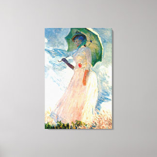 Monet Lady with Parasol Canvas Print