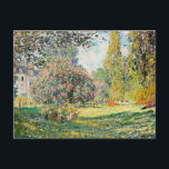Monet - Landscape, The Parc Monceau, Postcard<br><div class="desc">Claude Monet's famous painting,  Landscape,  The Parc Monceau.</div>