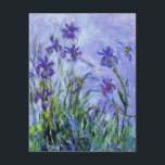 Monet Lilac Irises Invitations<br><div class="desc">Monet Lilac Irises invitations. Oil painting on canvas from 1917. Monet painted irises throughout his career, this is one of his final iris paintings and certainly one of his most haunting. The work is heavily impressionistic and the dark purple irises almost seem to be floating in water above their dark...</div>