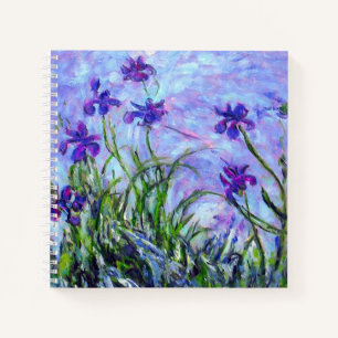 Monet Lilac Irises Notebook