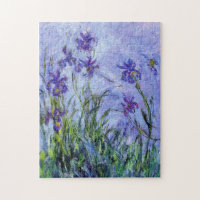 Monet Lilac Irises Puzzle