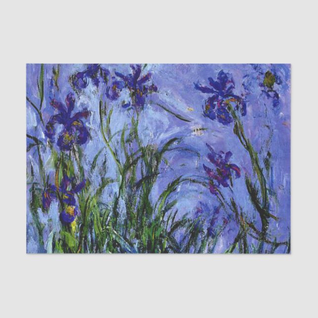 Monet - Lilac Irises Tissue Paper (Front)
