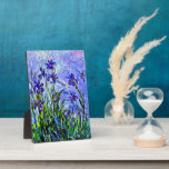 Monet - Lilacs and Irises Plaque<br><div class="desc">Claude Monet's 1917 painting,  Lilacs and Irises</div>