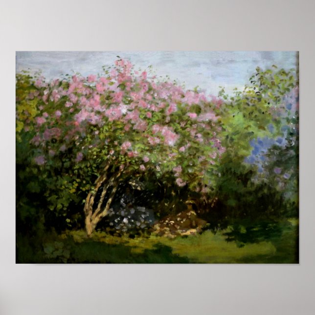 Monet - Lilacs in the Sun Poster (Front)