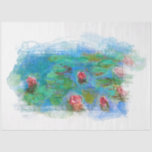 ** Monet Lily Pond Floral Angel Decoupage AR23   Tissue Paper<br><div class="desc">Energetically Enhanced Classic Art - Grunge Floral Classic Famous Painting Artistic Unique Creative Modern and Romantic Decoupage Monet Lily Pond Floral Vintage with faux Grunge Background Abstract Old looking Handwriting DECOUPAGE TISSUE PAPER. There is a rich Teal Blue to awaken the senses. A frame with Cherubs is barely visible... if...</div>