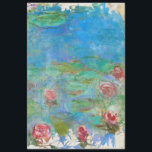 ** Monet Lily Pond Floral AR23 Vintage Decoupage Tissue Paper<br><div class="desc">Energetically Enhanced Classic Art - Grunge Monet Water Lilies Floral Classic Famous Painting Artistic Unique Creative Modern and Romantic Decoupage Monet Lily Pond Floral Vintage with faux Grunge Background Abstract Old looking Handwriting DECOUPAGE TISSUE PAPER. There is a rich Teal Blue to awaken the senses. (SEARCH AR23 for similar designs)...</div>