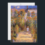 Monet - Monet's Garden at Vetheuil Card<br><div class="desc">Monet's Garden at Vetheuil,  1881 fine art painting by Claude Monet</div>