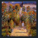 Monet - Monet's Garden at Vetheuil Poster<br><div class="desc">Monet's Garden at Vetheuil,  1881 fine art painting by Claude Monet</div>