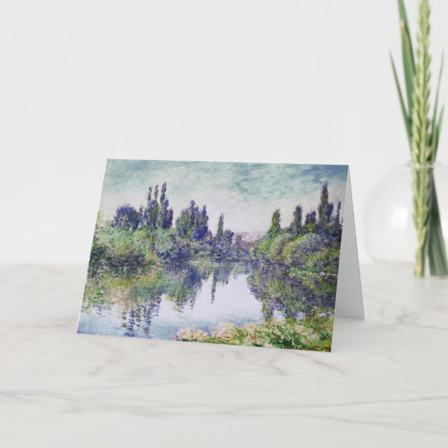 MONET Morning on the Seine Greeting Card (Front)