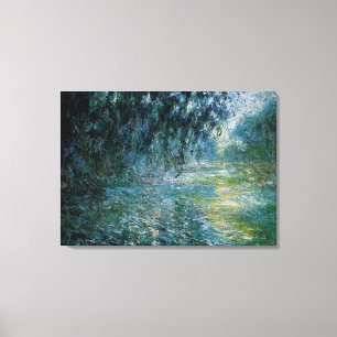 Monet - Morning on the Seine in the Rain Canvas Print