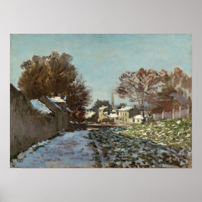 Monet - Neige At Argenteuil 1874 Poster (Front)