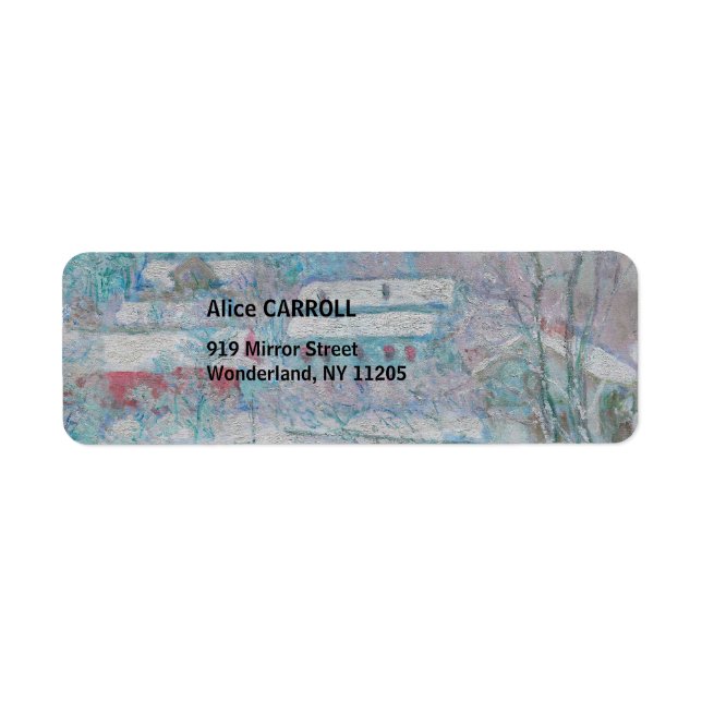 Monet - Norway, Sandviken Village in the Snow (Front)