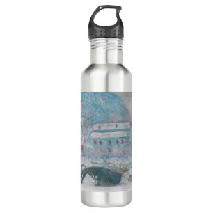Monet - Norway, Sandviken Village in the Snow 710 Ml Water Bottle