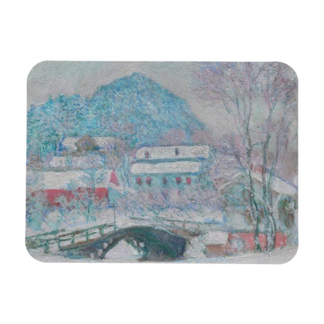 Monet - Norway, Sandviken Village in the Snow Magnet (Horizontal)