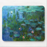 Monet Nympheas Water Lilies Mouse Pad<br><div class="desc">Monet Nympheas Water Lilies mouse pad. Oil painting on canvas 1915. For the last thirty years of his life, Monet painted his lily pond at Giverny. Nympheas represents one of his best and most beloved works with its rich and varied use of greens. A great gift for fans of Monet,...</div>