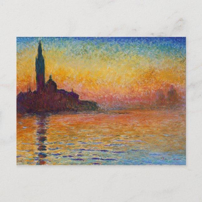 Monet Painting Postcard (Front)