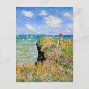 Monet Painting Postcard