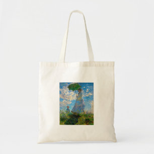 Monet Parasol Woman Painting Artwork Tote Bag