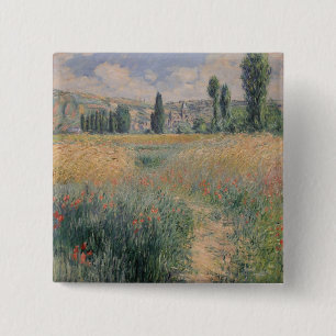 Monet Path on the Island of Saint Martin, Vétheuil 15 Cm Square Badge