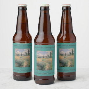 Monet Path on the Island of Saint Martin, Vétheuil Beer Bottle Label