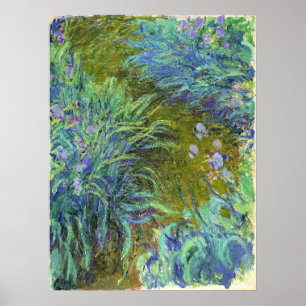Monet - Path through the Irises 02 Poster