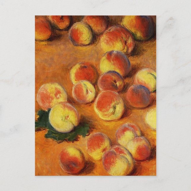 Monet Peaches Postcard (Front)