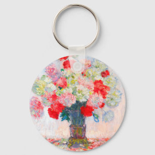 Monet Peonies Key Ring