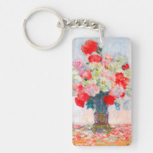 Monet Peonies Key Ring