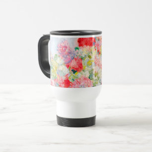 Monet Peonies Travel Mug