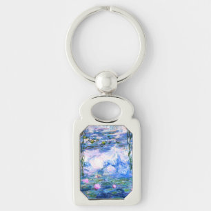 Monet Pink Water Lilies Key Ring