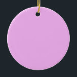 Monet Pinkish-Purple solid colour Ceramic Tree Decoration<br><div class="desc">Water Lilies,  1919 famous painting by Claude Monet,  with colour coordinated solid colours pinkish-purple and Monet blue,  ready to mix and match.</div>