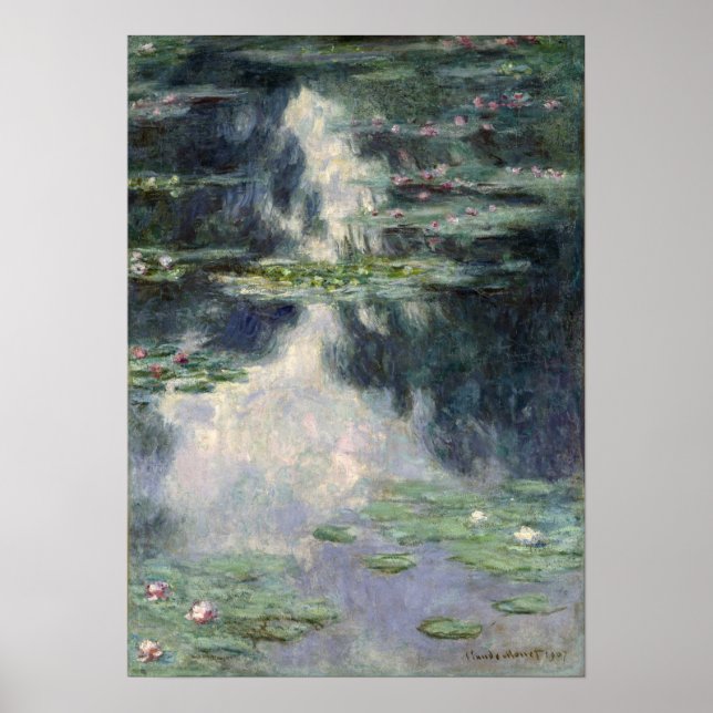 Monet - Pond With Water Lilies Poster (Front)