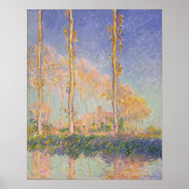 Monet - Poplars Poster (Front)