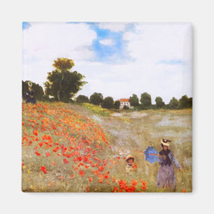 Monet Poppies Magnet