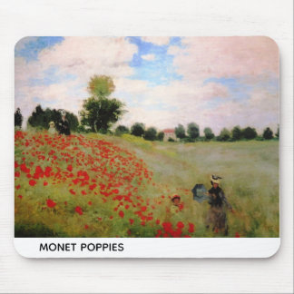 Monet Poppies Mouse Pad