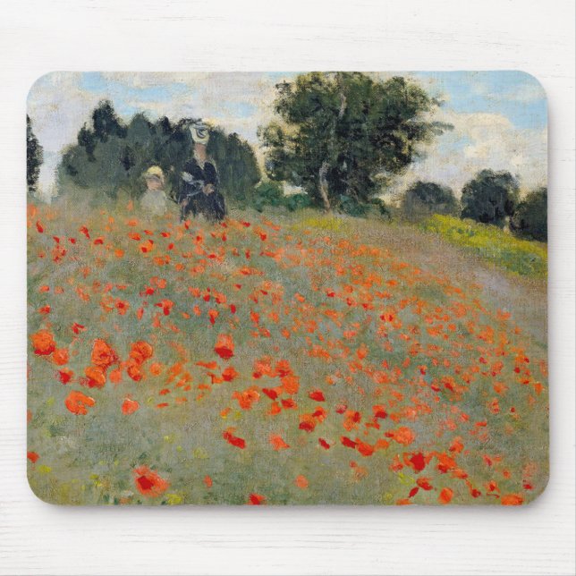 Monet Poppies Mousepad (Front)