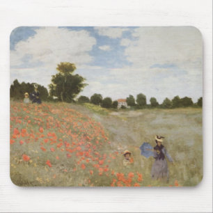 Monet  Poppy Field Mouse Pad