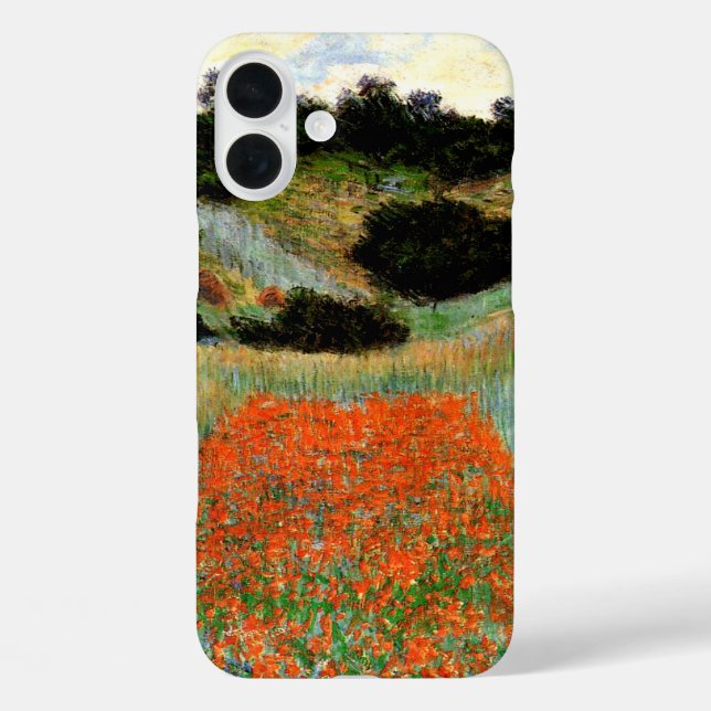 Monet - Poppy Fields in a Hollow near Giverny Case-Mate iPhone Case (Back)