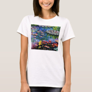 Monet Purple Water Lilies T-shirt