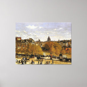 Monet - Quai du Louvre,  Canvas Print