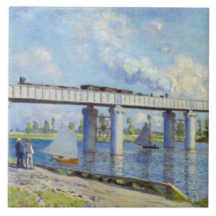 Monet - Railway Bridge at Argenteuil Tile