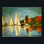 Monet - Regatta at Argenteuil, Impressionism Poster<br><div class="desc">Regatta at Argenteuil,  vintage fine art painting by French Impressionist artist Claude Monet</div>