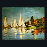 Monet, Regattas at Argenteuil Poster<br><div class="desc">Famous painting by Claude Monet,  Regattas at Argenteuil</div>