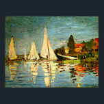 Monet, Regattas at Argenteuil Poster<br><div class="desc">Famous painting by Claude Monet,  Regattas at Argenteuil</div>