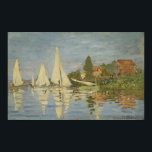 Monet - Regattas At Argenteuil Poster<br><div class="desc">Regattas At Argenteuil by Claude Monet. For more poster-ready images from Zedign Art Series Book 2 "Claude Monet - Paintings & Drawings  Vol 1",  visit https://books.zedign.com/zas/2.html</div>