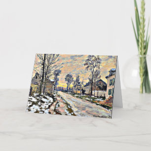 Monet - Road to Louveciennes, Impressionism Card