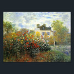 Monet Rose Garden Photo Print<br><div class="desc">Monet Rose Garden print. Oil on canvas from 1883. French Impressionist Claude Monet created some of the most beautiful garden landscapes near his home in Giverny. This is one of his earlier works depicting a rose garden in the morning near Argenteuil. The work features yellow, red and white roses blooming...</div>