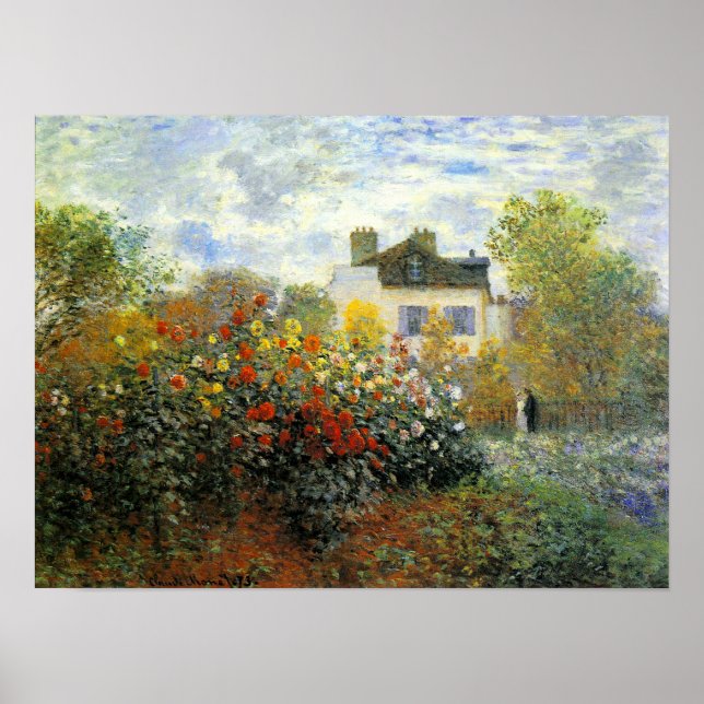 Monet Rose Garden Poster (Front)